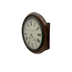 12” wall clock with a battery operated quartz movement