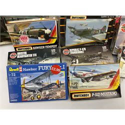 Revell 1:146 scale construction kit of HMS Victory; boxed; and ten other construction kits of aircraft by Airfix, Revell and Matchbox; all boxed (11)