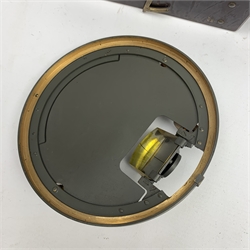WW2 period Pattern 1152 Azimuth Circle navigation instrument, serial no.10819.H. in paxolin type case; and Pattern 1880 Azimuth Circle, serial no.6870.H. in associated case bearing label 'AFT' (2)