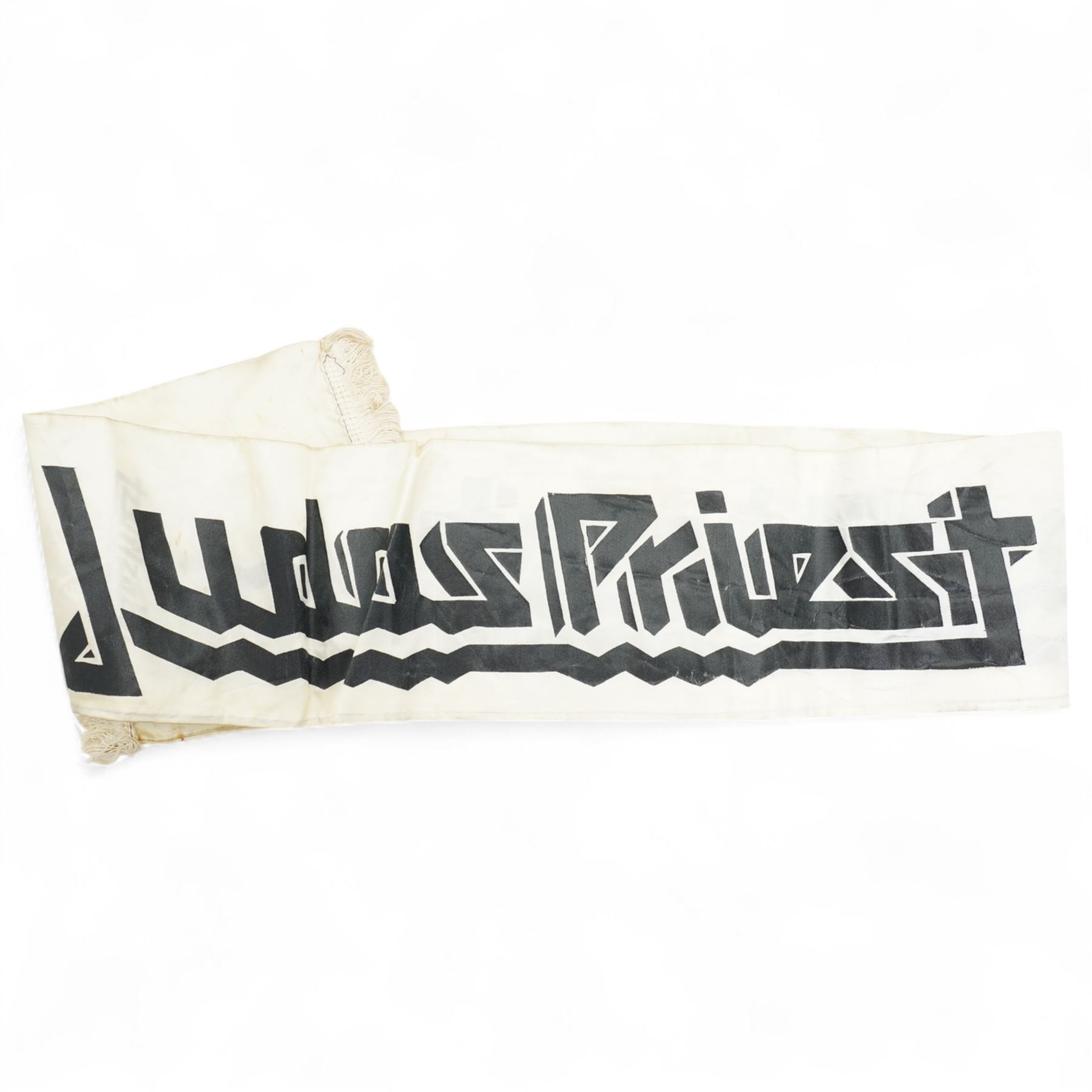 Silk scarf 'Queen Birmingham NEC December 5th & 6th, two others Saxon U.K. tour, and Judas Priest U.K. tour 1980  signed photograph 'The Move' Kerrang magazine issue No.1 and various others