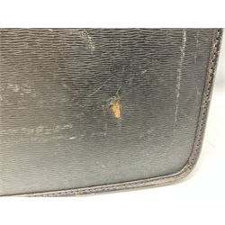 Vintage government officer's briefcase, with Crown and ER motif, H31cm