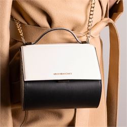 Givenchy - ‘Pandora Box’ Mini Bag, introduced circa 2016, in white and black leather with ...