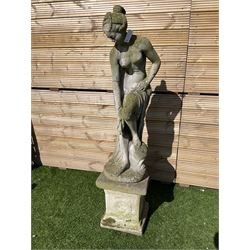 Cast stone garden statue figure - THIS LOT IS TO BE COLLECTED BY APPOINTMENT FROM DUGGLEBY STORAGE, GREAT HILL, EASTFIELD, SCARBOROUGH, YO11 3TX