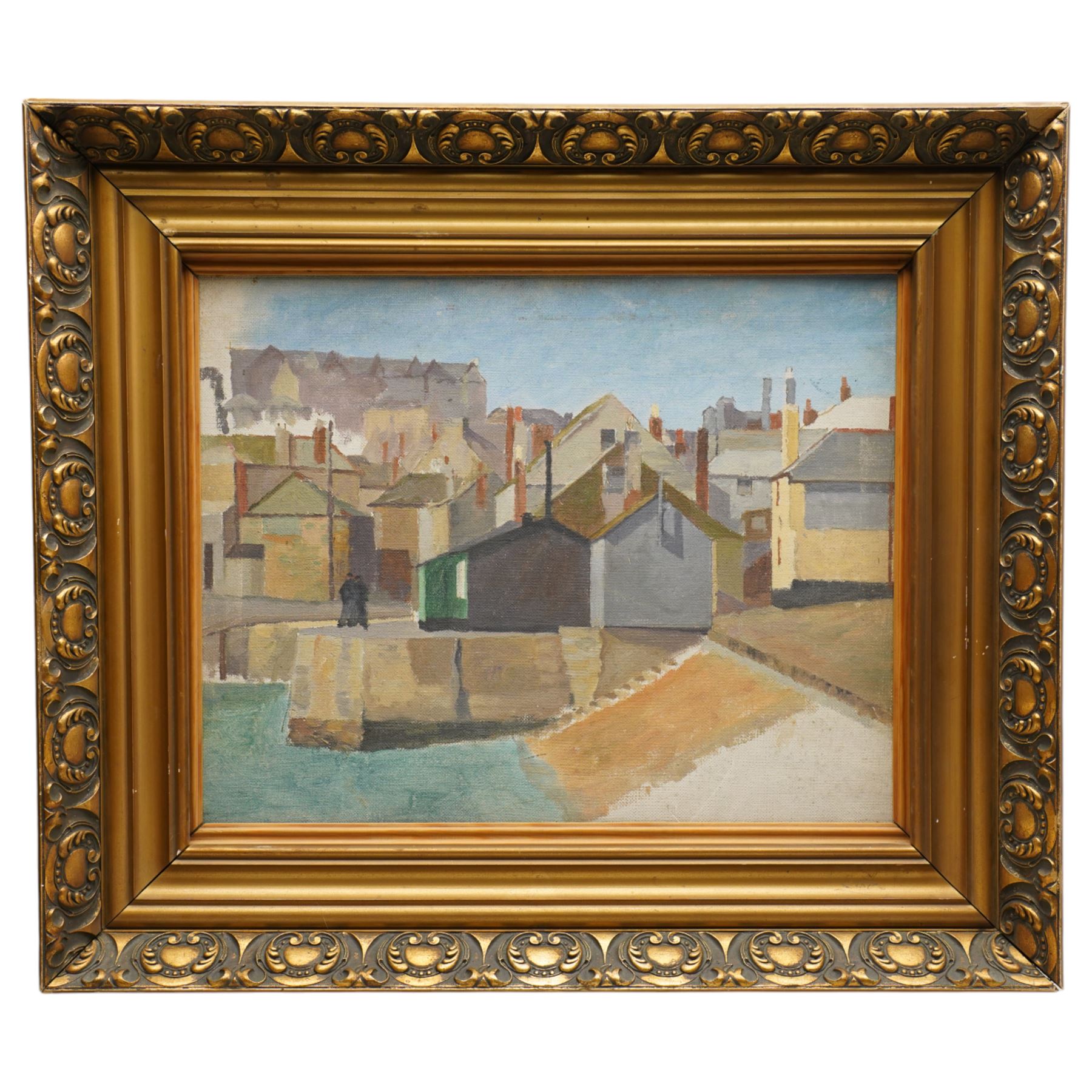 Leonard Richmond (British 1889-1965): St Ives, unfinished oil sketch unsigned 43cm x 34cm
Provenance: purchased directly from the artist has his studio sale