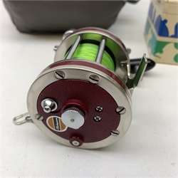 Abu Garcia Ambassadeur 'G500 CS Rocket' fishing reel, boxed and three other reels