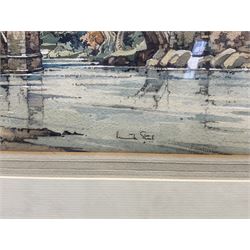 Kenneth Steel (British 1906-1970): Barnard Castle, watercolour signed 31cm x 44cm 