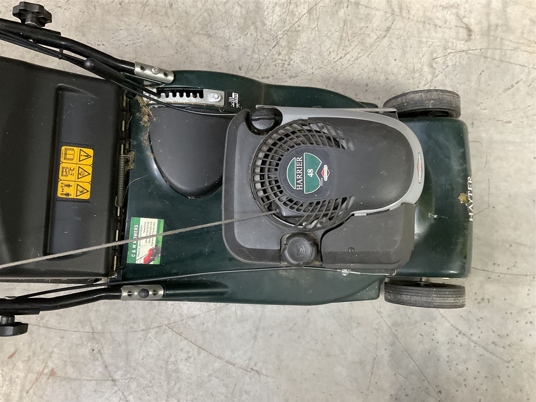 Hayter Harrier 48 lawnmower 