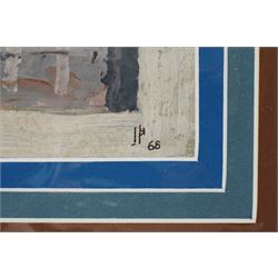 Ivan Peries (Sri Lankan 1921-1988 - Columbo '43 Group): Landscape with Shop Front, oil on cardboard signed with initials and dated '66, 14cm x 20cm (unframed) 
Notes: Ivan Peries was a founding member of the '43 group, a 20th century modern art group in Columbo (previously British Ceylon) in the mid-20th century. 
Provenance: The vendor was a very close friend of the artist and his family. These works were acquired from the wife of the artist - Veronica Peries, during the time she lived at Southend on Sea - UK.
