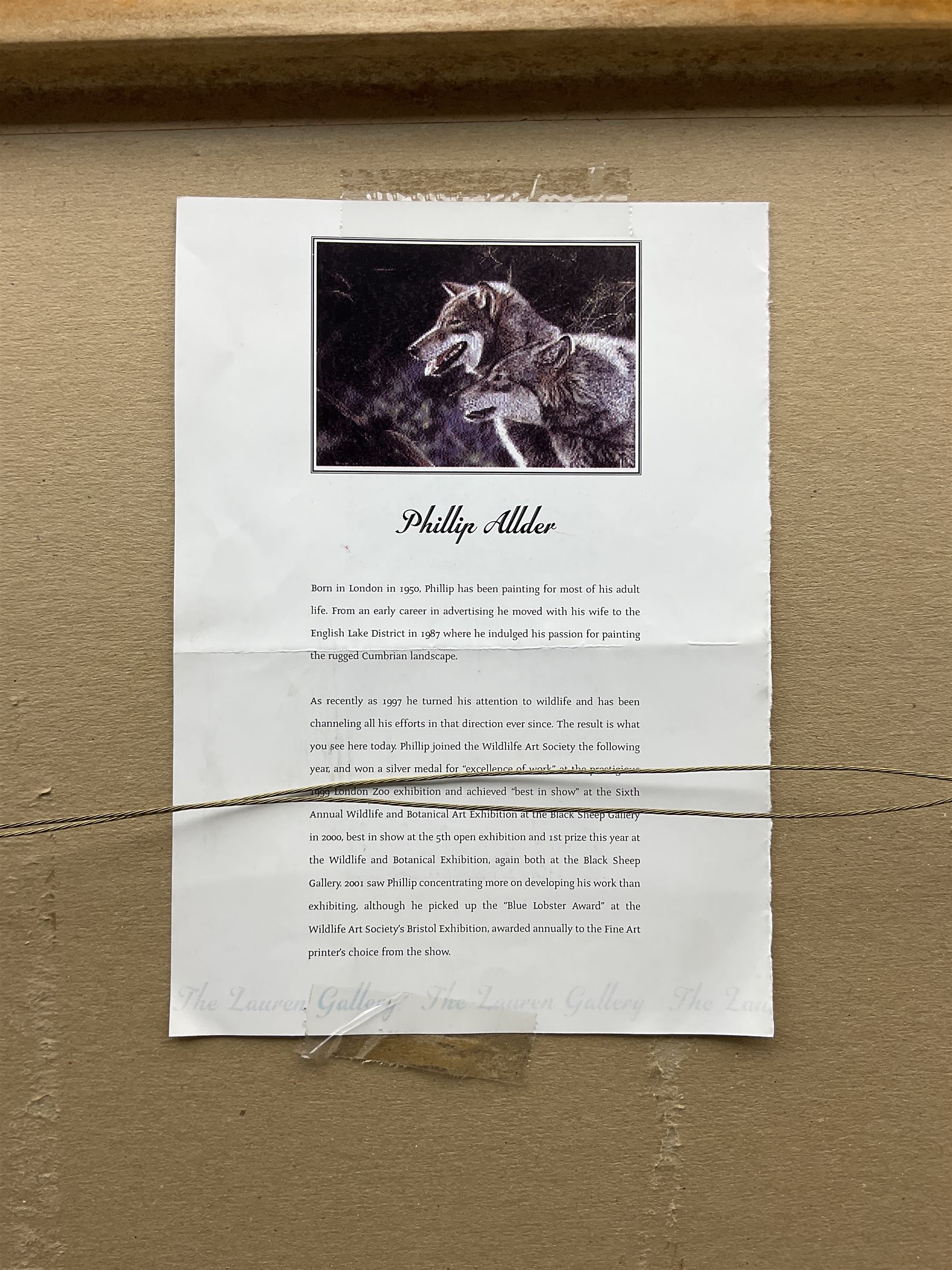 Phillip Allder (British 1950-): 'Red Squirrels', gouache signed 53cm x 75cm 
Provenance: from The Bell Hotel, Driffield