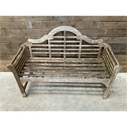 Lutyens design teak garden bench