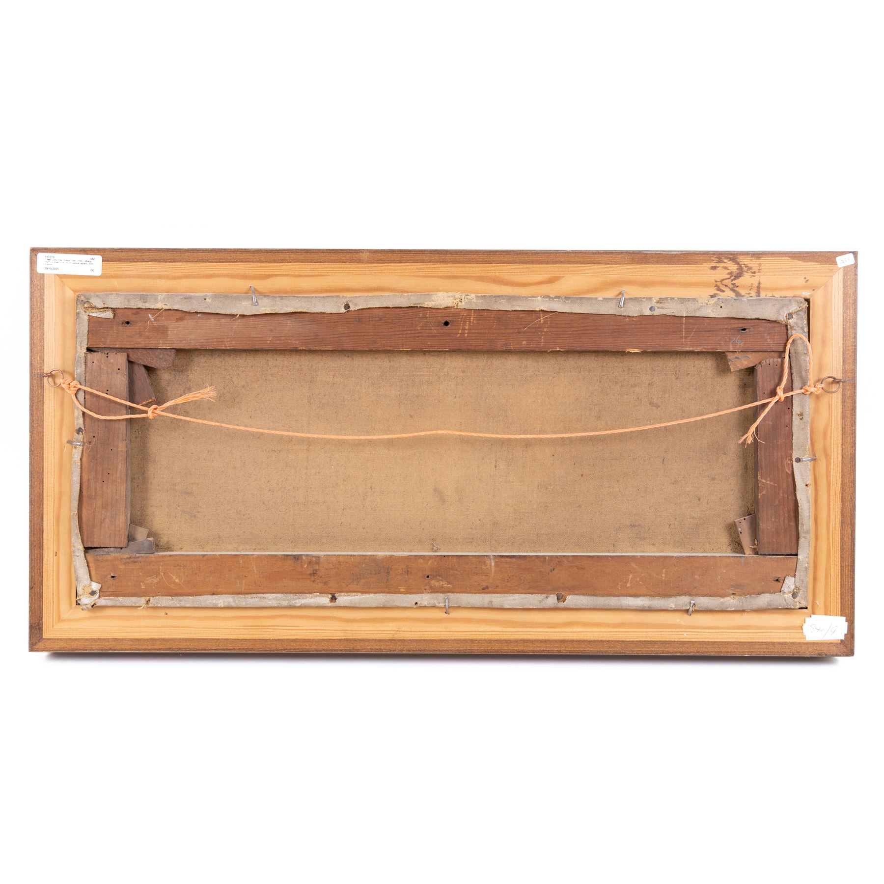 Edwin John Ellis (British 1841-1895): Whitby from Up River Esk, oil on canvas signed 24cm x 60cm