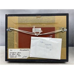 Elisabeth Klein (Contemporary): Pears and Redcurrants, two oils on board signed with monogram, max 13cm x 21cm (2)