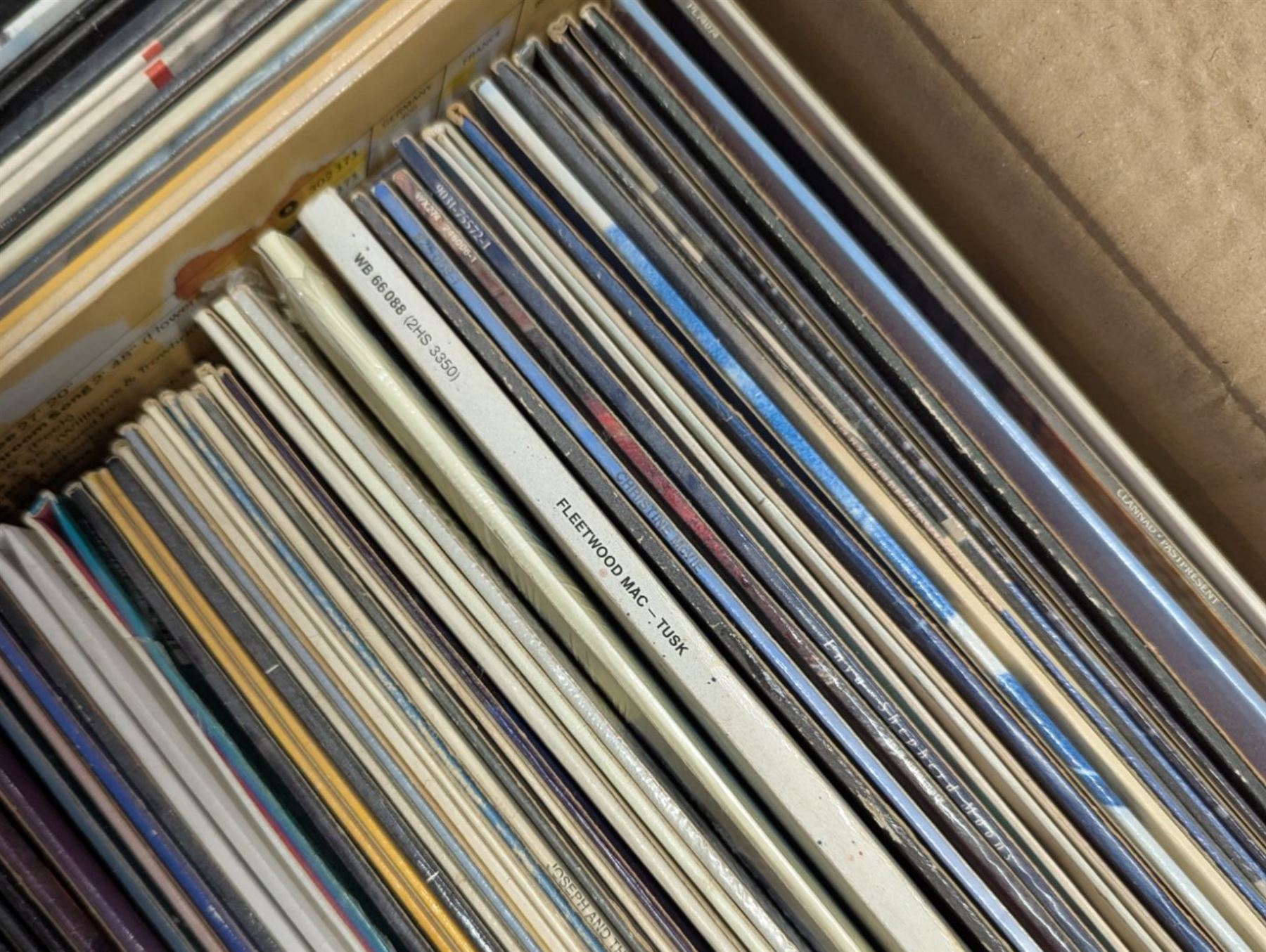 Large collection of records including Genesis, Fleetwood Mac, Dire Straits, U2 etc