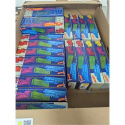 Collection of HO kit built rolling stock, including Roundhouse, Ulrich, Walthers etc all boxed and model railway accessories including track and aggregates