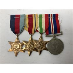 QEII General Service Medal awarded to 23504634 CFN. R.G. Beech REME; Pakistan Independence Medal awarded to Nadir Khan F.C.330; India Independence 50th anniversary medal; and a quantity of WW2 and later medals including Territorial Efficiency Medal awarded to 6196646 Gnr. J.G. Oatway R.A. (13)