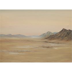 Blythe Loutit (South African 1940-2005): Expansive Mountainous Landscape, oil on canvas signed 74cm x 99cm