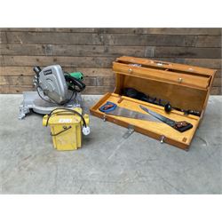 Hitachi C10FA mitre saw including transformer and tool case