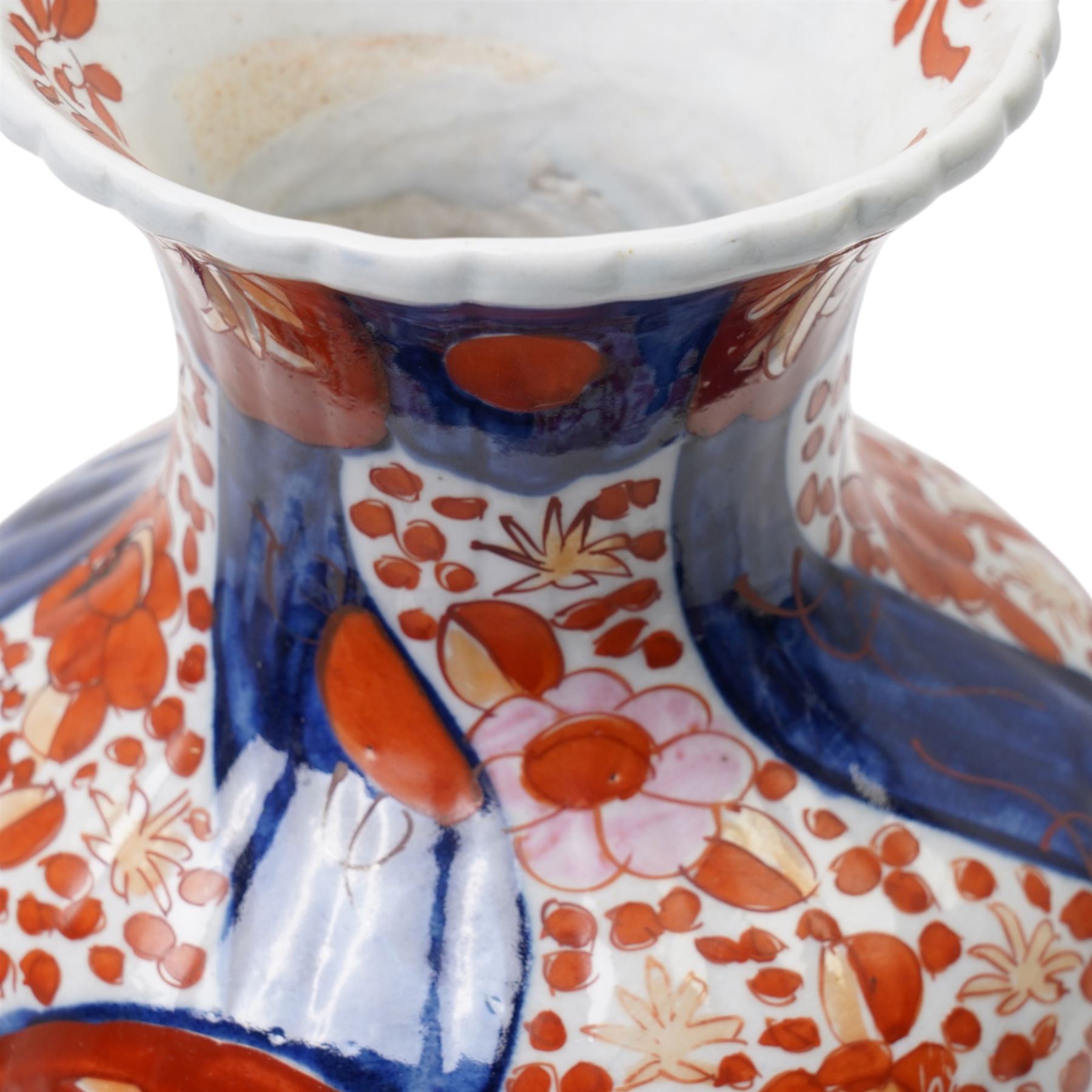 Large Japanese Imari vase, H38cm
