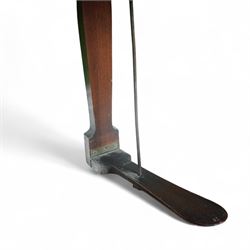 Early 19th century George IV Square Piano by William Rolfe & Co, 112 Cheapside, London, c1821. Mahogany veneered case with rosewood crossbanding and brass stringing, with sustain pedal and reeded legs on a tapered spiral with brass capitals, with three music draws beneath and a folding duet music stand, nameboard with makers name on a round gilt medallion and open silk backed fretwork to the ends, serial No 6699, double strung, English double action with 68 ivory and ebony keys, F1-C7. original strings, hammers and dampers, soundboard and bridge in good condition, with original makers written instructions on regulating the action and tuning the piano attached to the inside of the instrument. In good condition, however the action is in need of regulation and tuning.
William Rolfe is thought to have been in business between 1785 and 1828. 
Given the intricate nature of these historic instruments, specialist support will be available if required, to assist successful buyers with safe removal and onward handling. Price upon application.


This item has been registered for sale under section 10 of the APHA Ivory Act Reference PB6GL6SZ