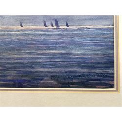 Peter MacGregor Wilson (Scottish 1856-1928): Sailing Boat Offshore, watercolour signed 23cm x 33cm 
