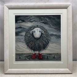 Lucy Pittaway (Yorkshire Contemporary): 'January Blues', limited edition print signed titled and numbered 6/195 in pencil, 48cm x 48cm 