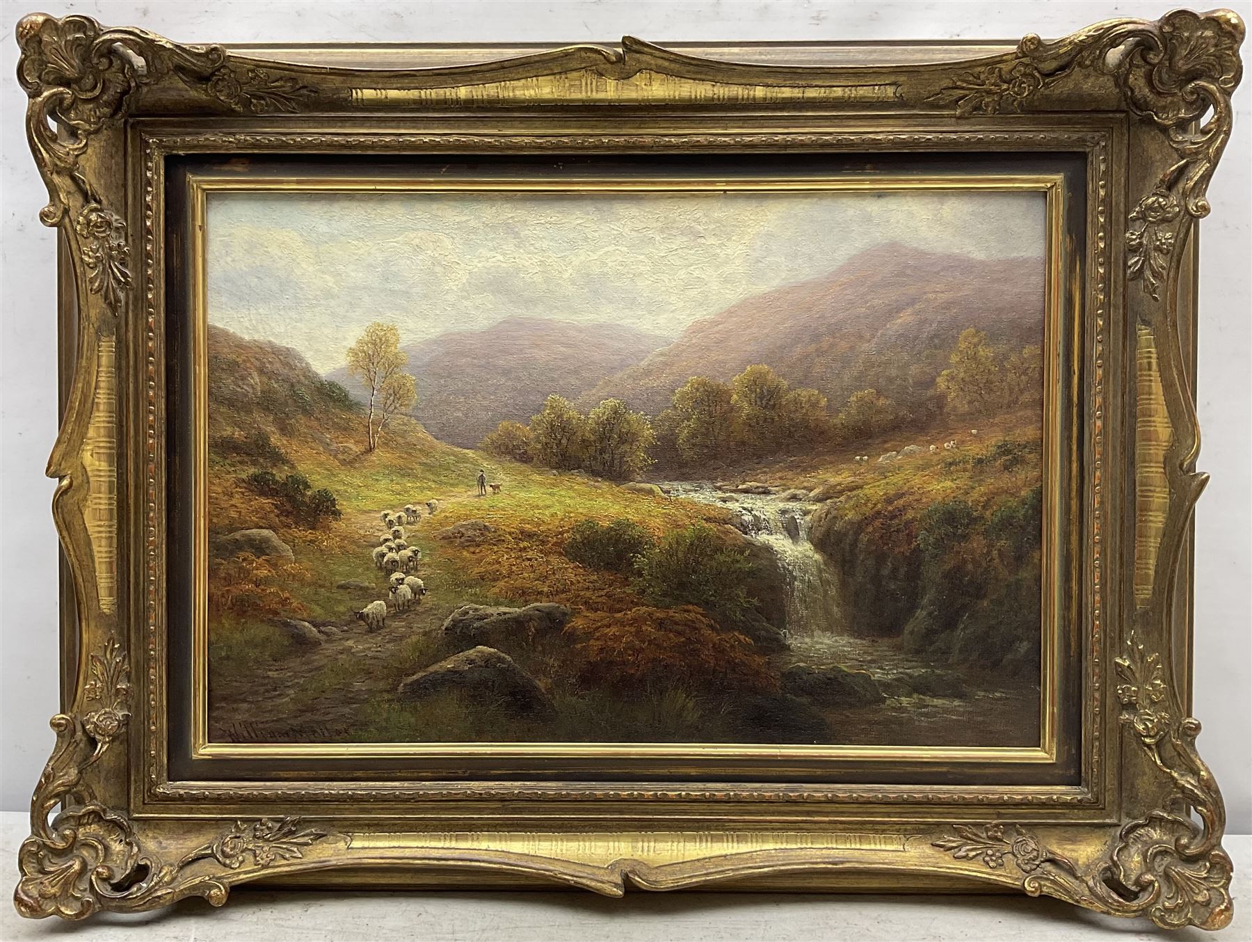 William Mellor (British 1851-1931): 'View near Rydal Westmorland', oil on canvas signed, titled verso 30cm x 45cm