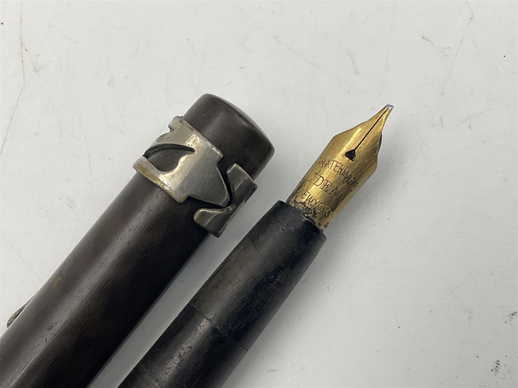 Five Waterman's fountain pens, to include Ideal, 152V, 701 etc, four with 14ct gold nibs