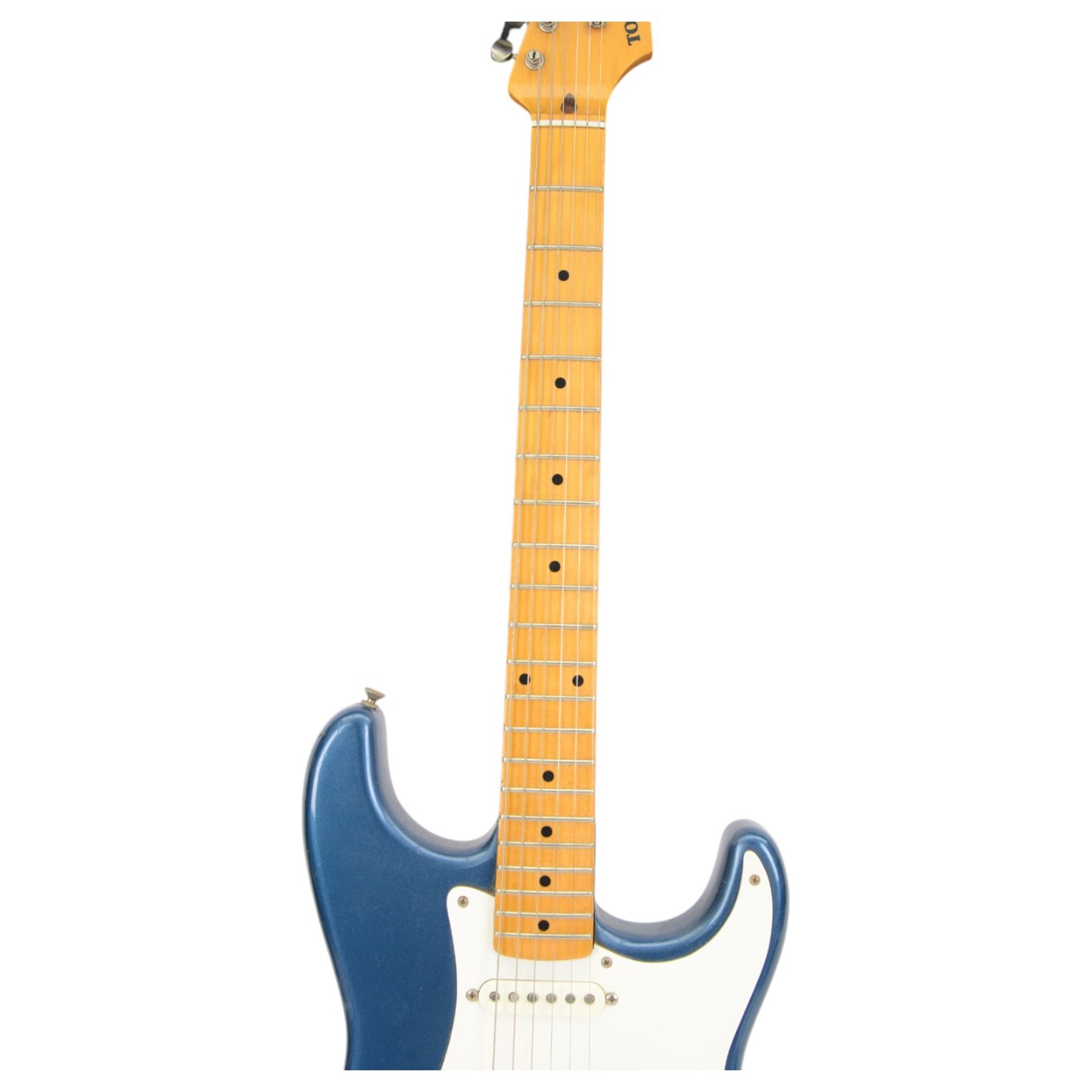 Tokai Springy Sound reissue electric guitar, in metallic blue finish, made in Japan serial no. 11126, contained within hard case, guitar L97cm