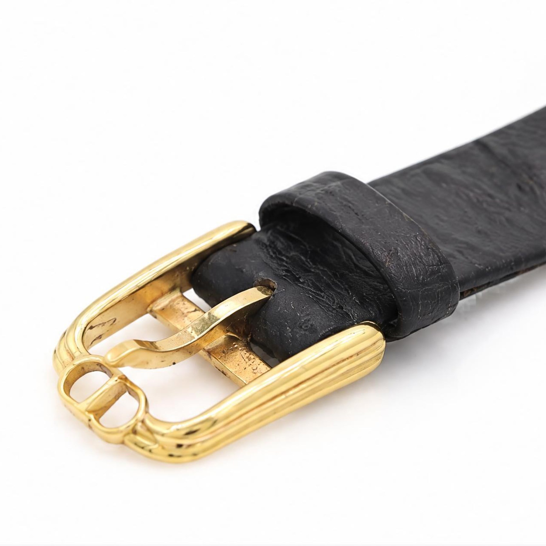 Christian Dior Bagheera Black Moon ladies gold-plated quartz wristwatch, boxed