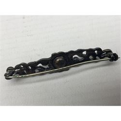 Scottish silver Ola Gorie arctic tern brooch and a matching pair of earrings, 9ct gold stud earrings, collection of costume jewellery, three wristwatches including Ingersoll and Rotary, a Freeman's Alright pocket watch and a continental silver fob watch stamped 935