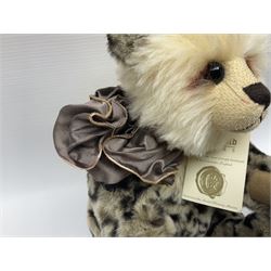 The Cotswold Bear Company - three limited edition teddy bears comprising ‘Lucas’ no. 1/1 H37cm and ‘Stonehenge’ no. 2/15 H39cm, both from the Back to the Wild Cub collection; and ‘Monsoon’ no. 3/10 H34cm from the Safari collection; all with original labels and purchase receipts (3) 