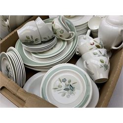 Wood & Sons Clovelly pattern tea and dinner wares, to include lidded tureens, bowls, sauce boat, jugs, dinner plates etc together with Wedgwood teawares etc