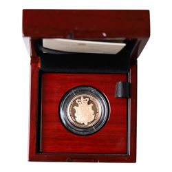 King Charles III 2025 'Shield' rose gold proof full sovereign coin, cased and boxed with certificate