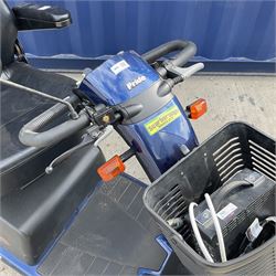 Colt XL8 Pride Mobility Scooter, blue, 2 speeds, remvoal carry basket, charging units and cables with key - THIS LOT IS TO BE COLLECTED BY APPOINTMENT FROM DUGGLEBY STORAGE, GREAT HILL, EASTFIELD, SCARBOROUGH, YO11 3TX