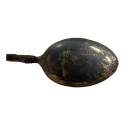 cased sets of six silver teaspoons and one sugar tongs, hallmarked together with another silver spoon, hallmarked  