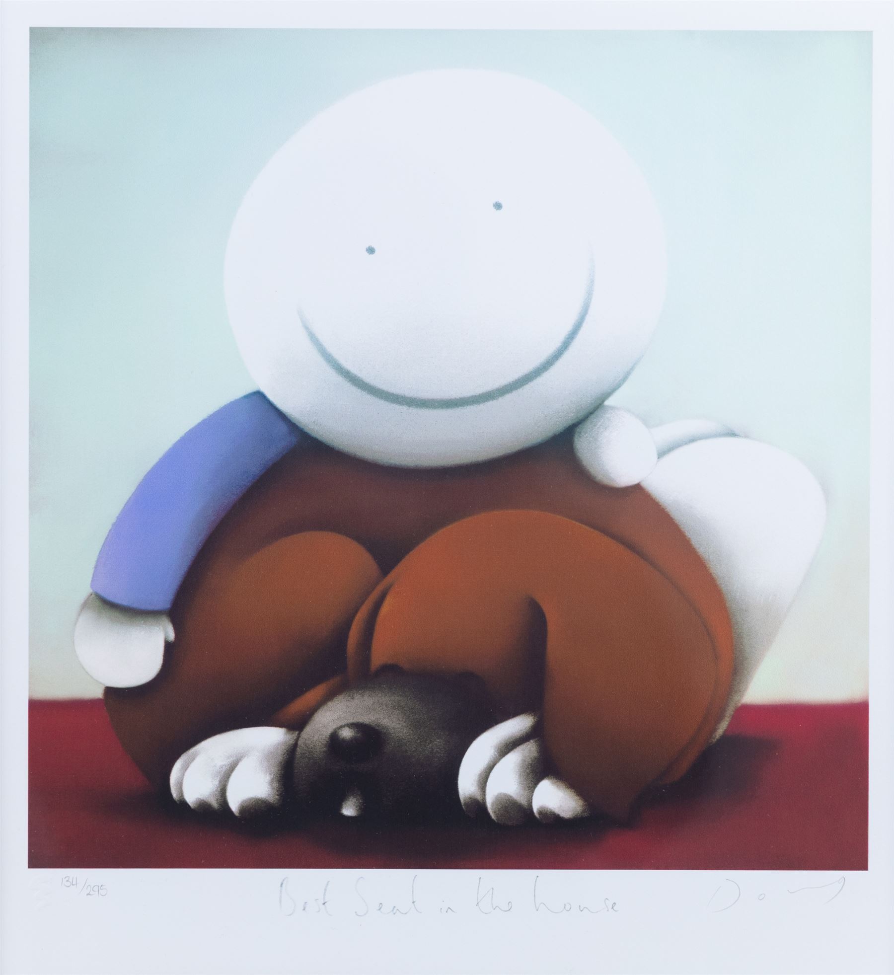 Doug Hyde (British 1972-): 'Best Seat in the House', limited edition giclée print signed titled and numbered 134/295 in pencil, 30cm x 30cm 