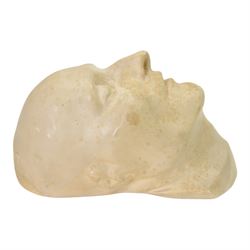 Gebruder Michell Berlin; 19th Century plaster Death Mask of Napoleon, signed to the top, H30cm 