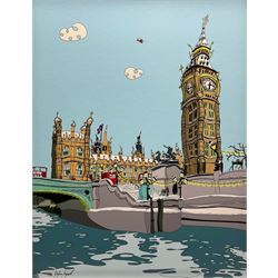 Dylan Izaak (British 1971-): 'Snowed Under', limited edition embellished giclée print laid down on board signed and numbered 1/195, 65cm x 50cm 
Provenance: purchased by the vendor from Whitewall Galleries