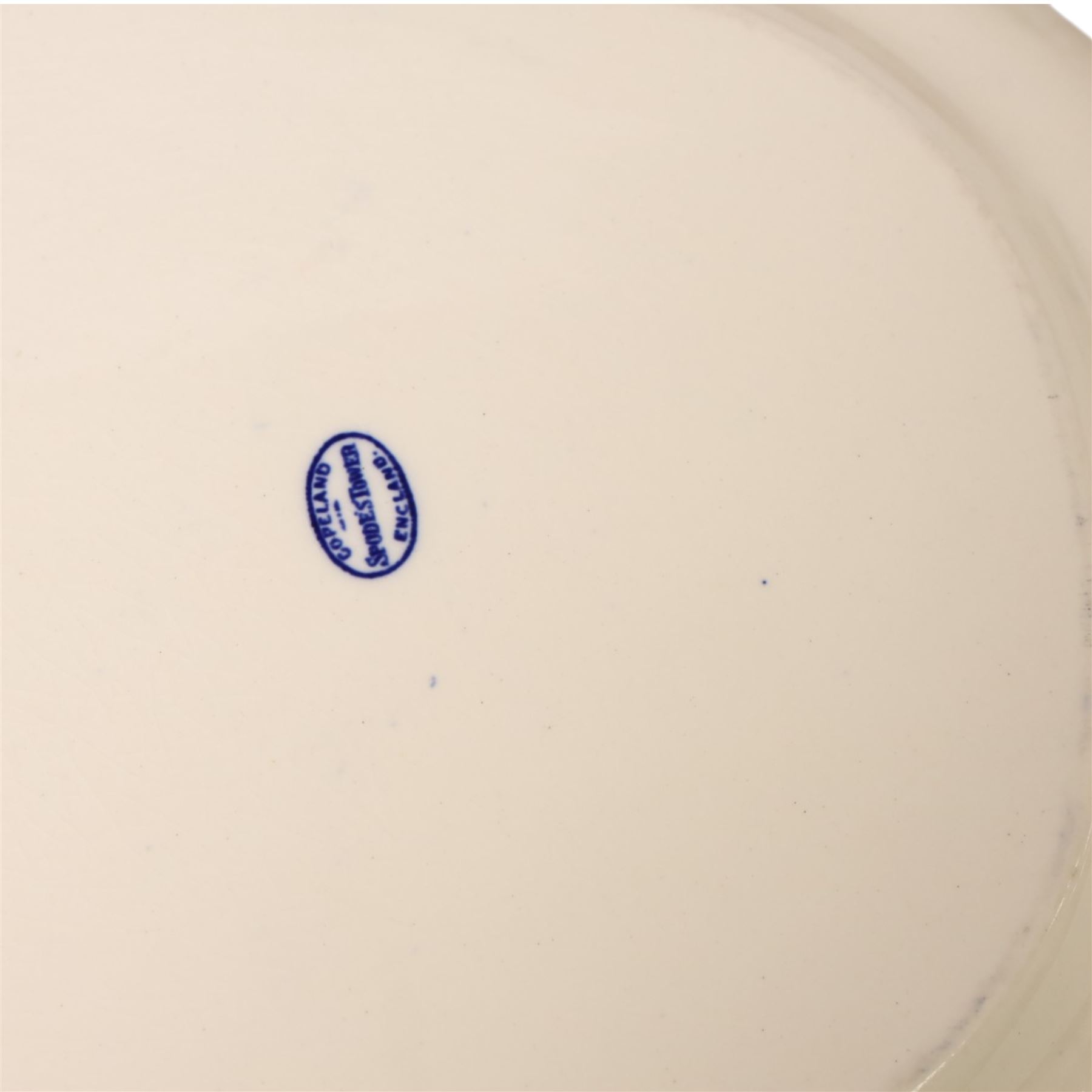 Spode Tower pattern graduating set of three platters, largest L44cm D35cm 