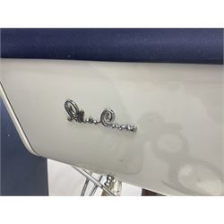 Silver Cross style dolls pram, copper warming pan with turned wooden handle, family Bible, Whitby Ordnance Survey maps etc, and a wooden barometer in the form of an anchor