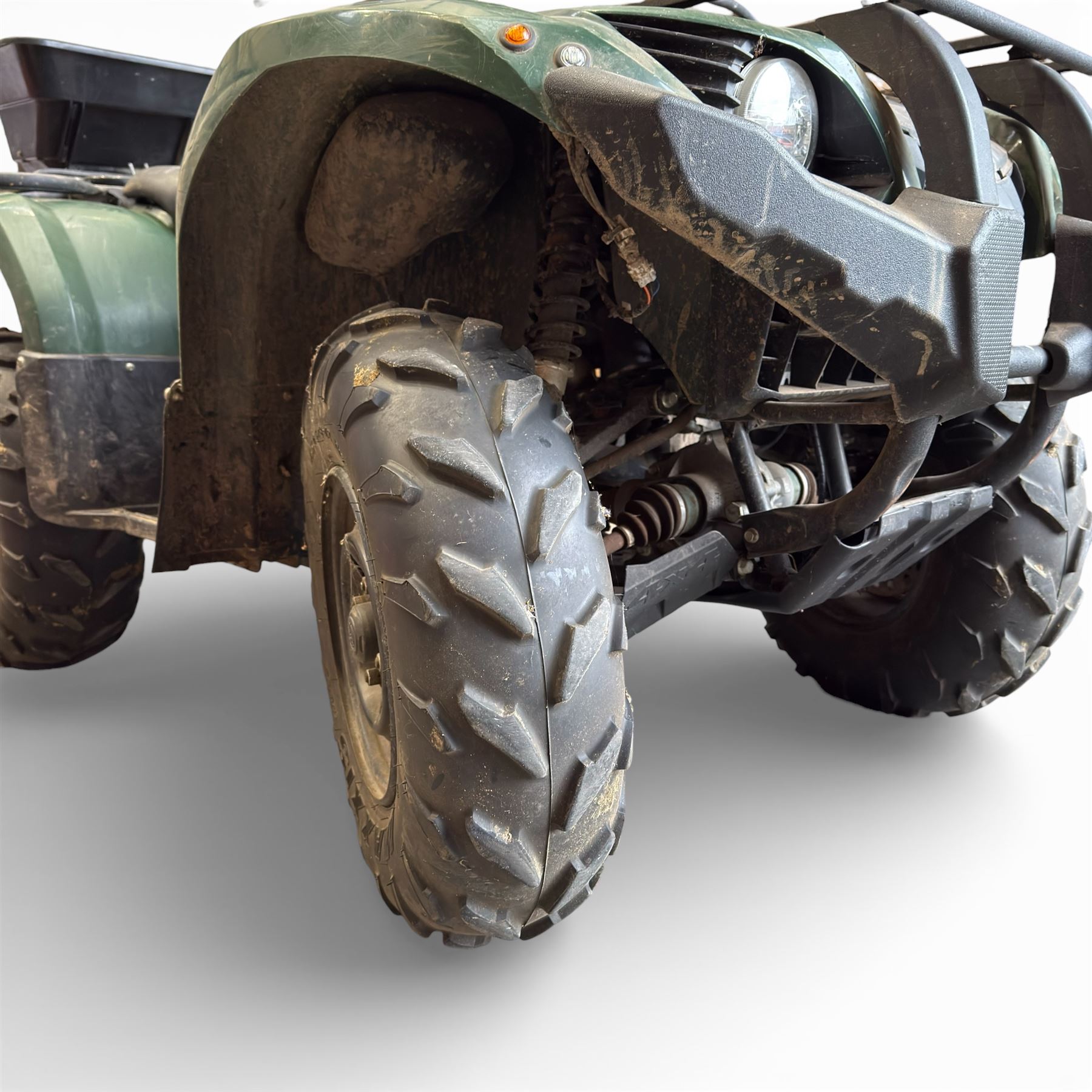 Yamaha Ultramatic Grizzly 450 Quadbike with rear mounted spreader (2012, 342 hours, 587 miles)