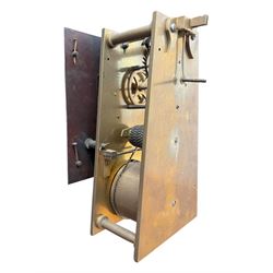 Andrew King of Hull - late 19th century mahogany cased 8-day fusee timepiece wall clock, with a 30