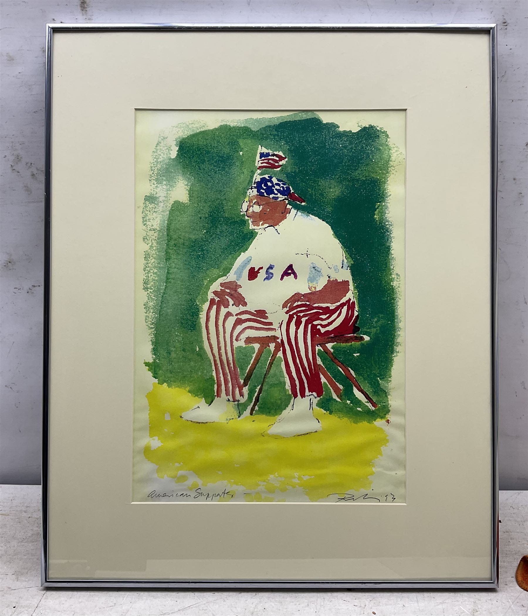 Harold Francis Riley DL (British 1934-2023): Golfing Scenes - 'American Supports' and 'Frustration', two prints signed and titled in pencil, max 27cm x 39cm (2)