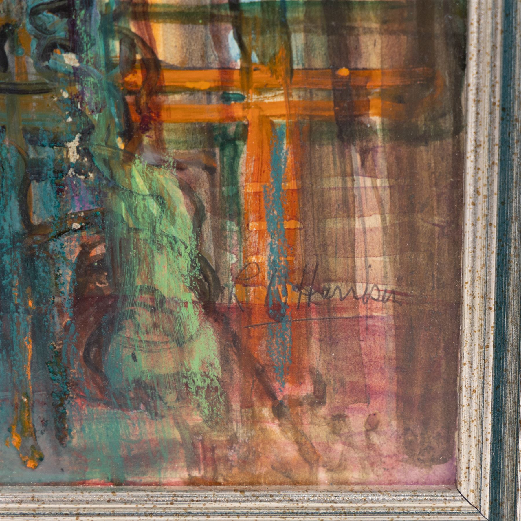 Lilian Marguerite Harrison (Yorkshire 20th Century): 'Mediaeval', oil on board signed, titled on National Society exhibition label verso, 55cm x 38cm 