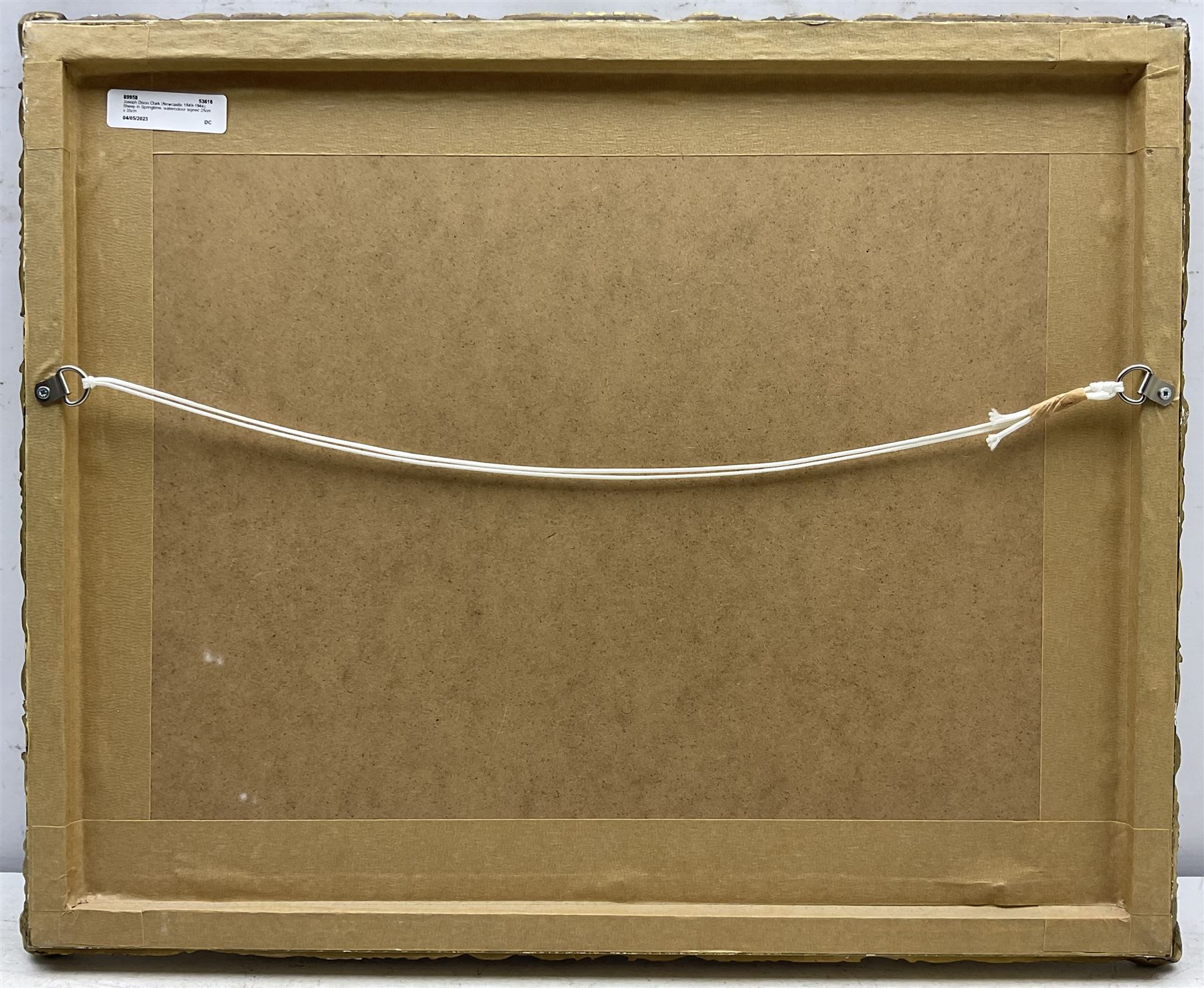 Joseph Dixon Clark (Newcastle 1849-1944): Sheep in Springtime, watercolour signed 25cm x 35cm