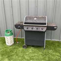Nimbus 4 burner gas BBQ with gas bottle  - THIS LOT IS TO BE COLLECTED BY APPOINTMENT FROM DUGGLEBY STORAGE, GREAT HILL, EASTFIELD, SCARBOROUGH, YO11 3TX