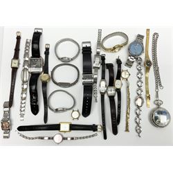 Assorted wristwatches, and pocket watch 
