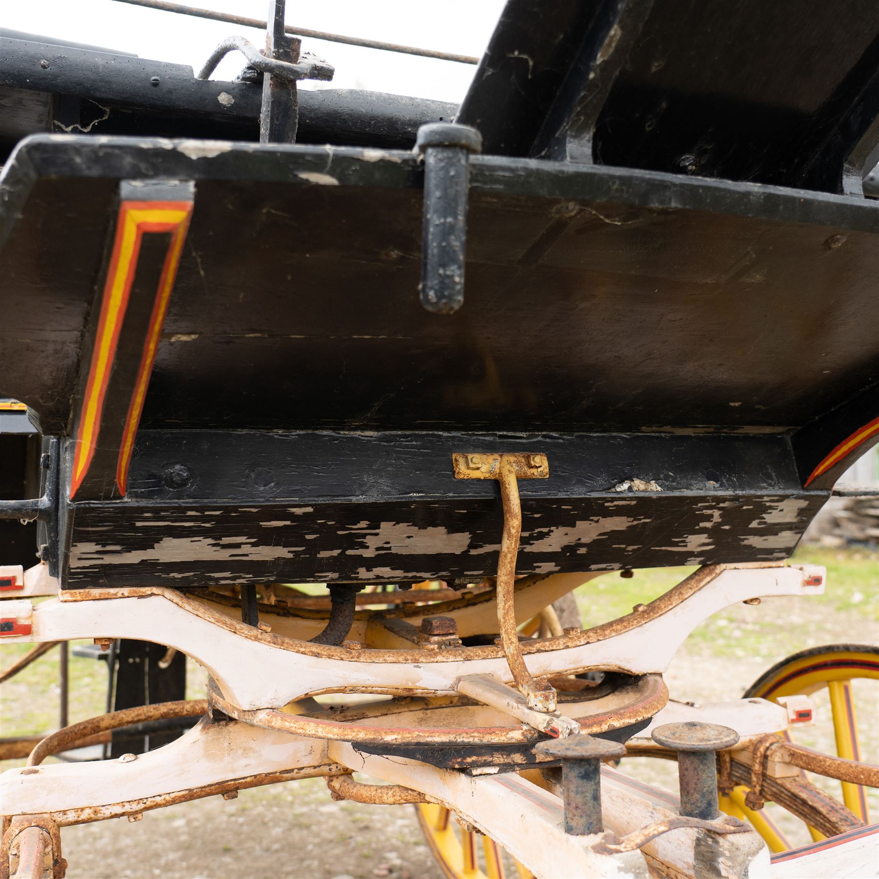 “The Duchess” Char-a-banc, ex. Bath Carriage Museum previously owned by B.J. Wicks & Son, Built by John Marstons, Birmingham.


A four wheeled horse drawn Char-a-Banc n named 