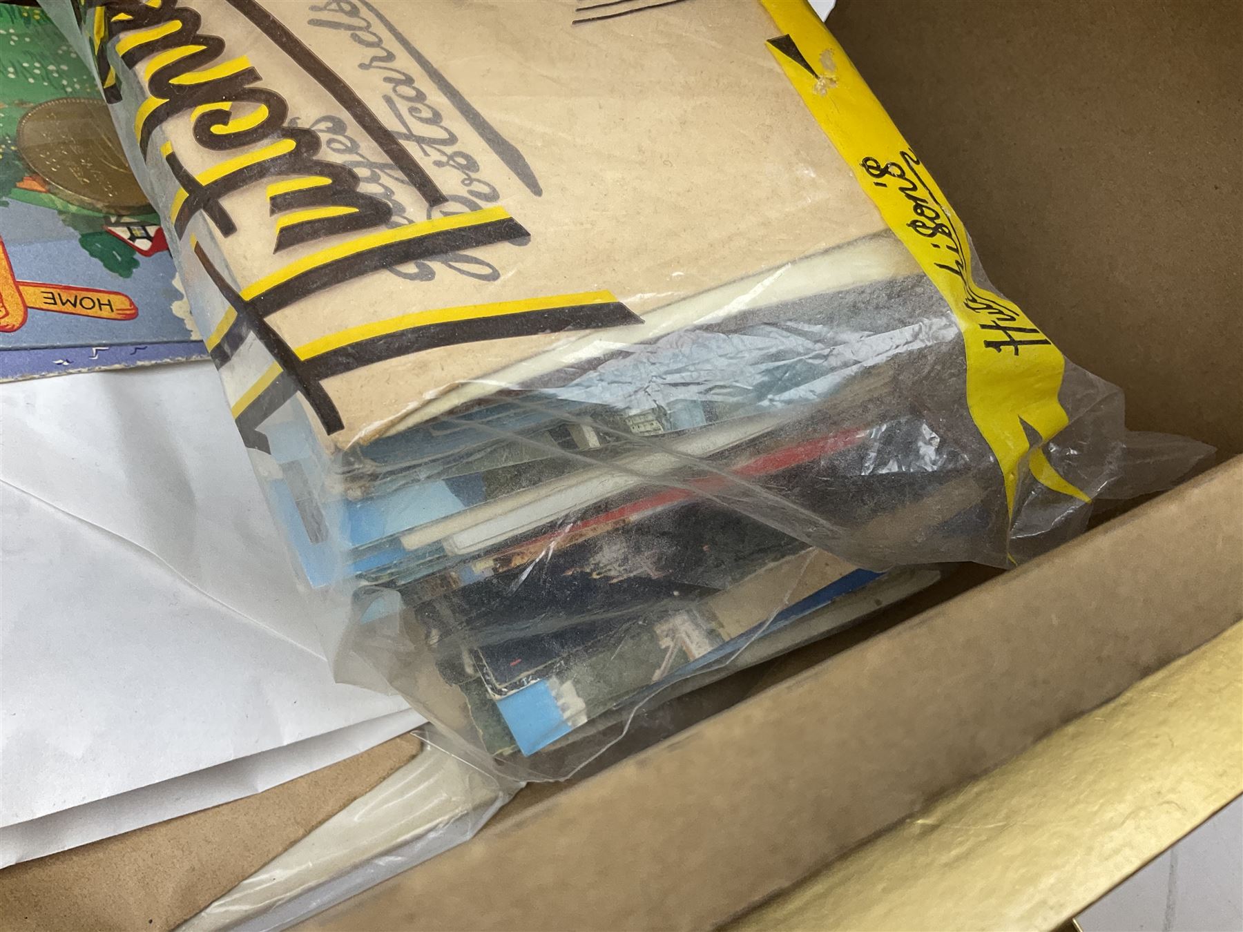 Chrome AA Members Badge, No 2A67754, together with two Raphael Tuck & Sons Christmas cards, cigarette cards, postcards and other ephemera 