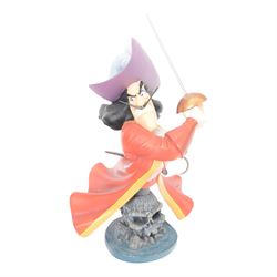 Grand Jester Studios Disney Showcase Collection figures, comprising The Queen, Captain Hook, The Witch, Horned King, Dr Facilier, all boxed